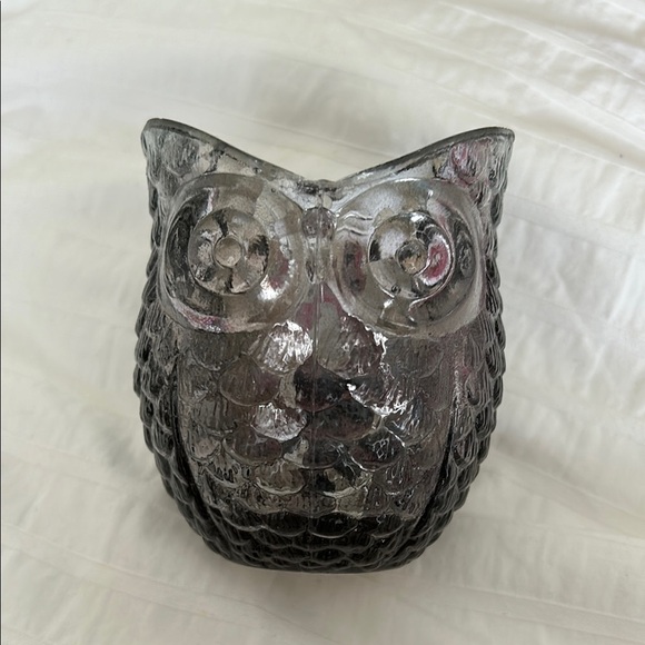 Owl glass votive holder - Picture 1 of 3
